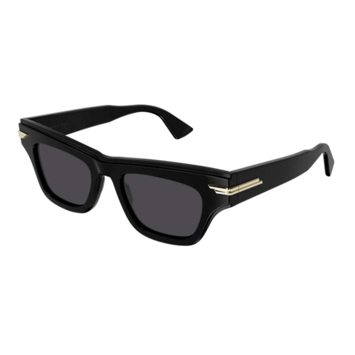 Bottega Veneta Women's Sunglasses Fall Winter 2021 Black Grey CR 39 CR 39 Shiny BV1122S 001