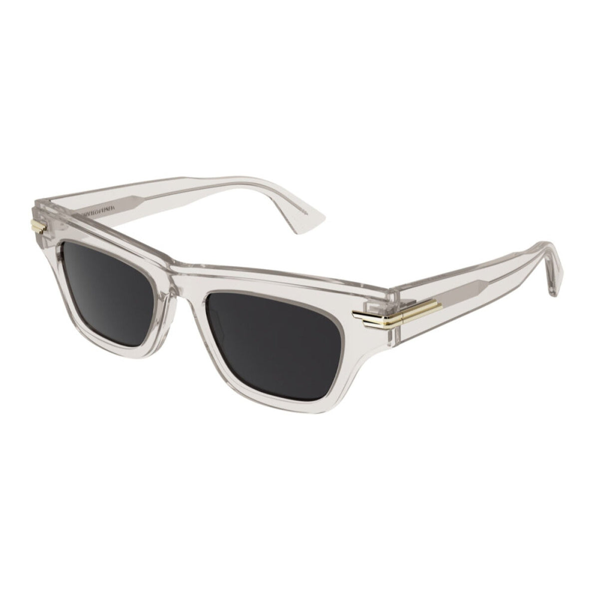 Bottega Veneta Women's Sunglasses Fall Winter 2021 Beige Grey CR 39 CR 39 Transparent BV1122S 003