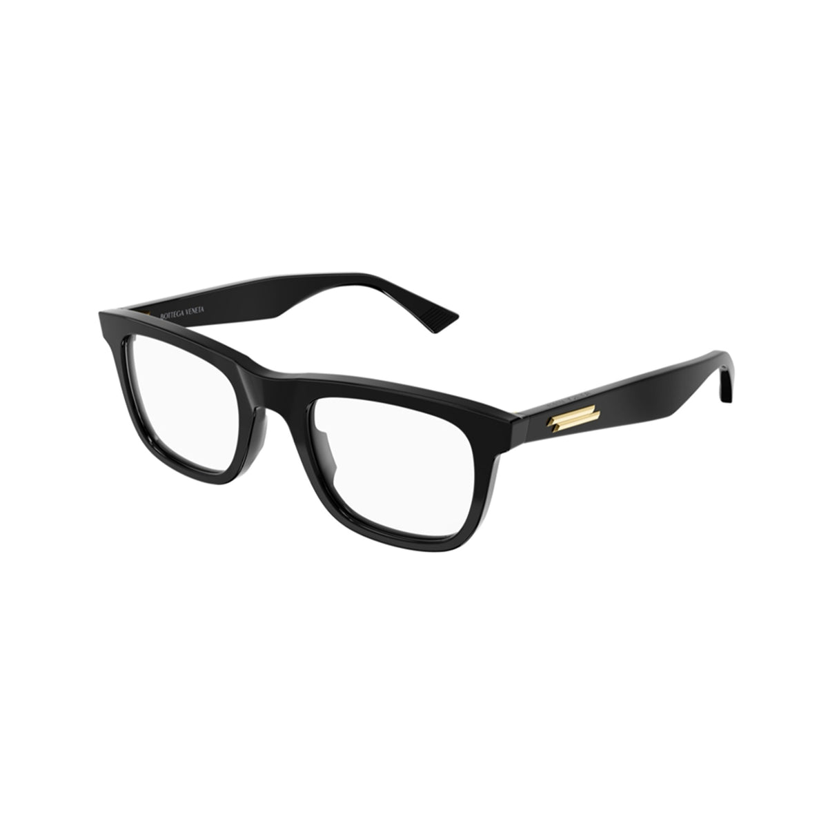 Bottega Veneta Men's Sunglasses Fall Winter 2021 Black Transparent Demo Lens Demo Lens Shiny BV1129O 001