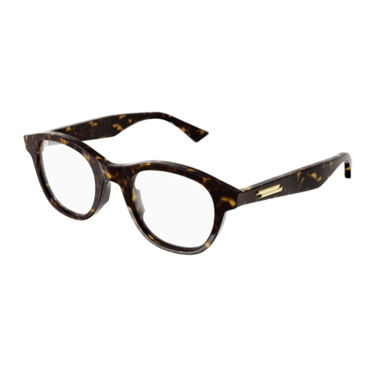 Bottega Veneta Unisex Sunglasses Fall Winter 2021 Havana Transparent Demo Lens Demo Lens Shiny BV1130O 002