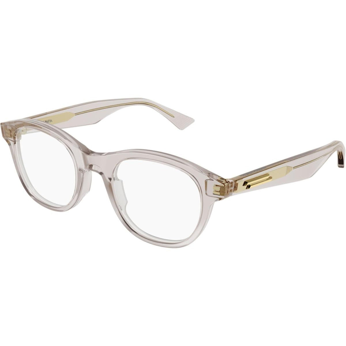 Bottega Veneta Unisex Sunglasses Fall Winter 2021 Brown Transparent Demo Lens Demo Lens Transparent BV1130OA 003