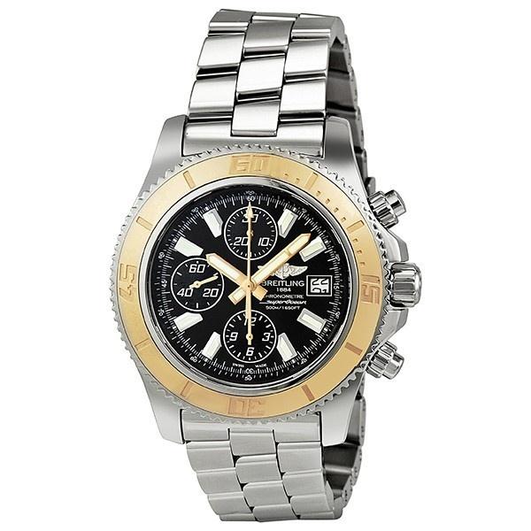 Breitling Men&#39;s C1334112-BA84 Superocean Chronograph Automatic 18kt Rose Gold Stainless Steel Watch