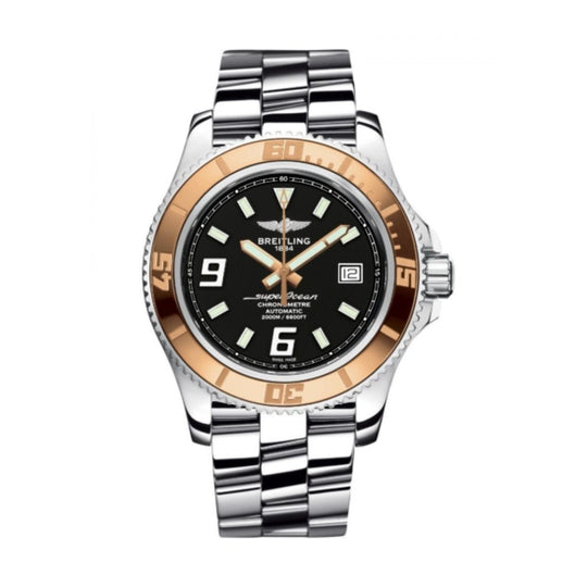 Breitling Men's C1739112-BA77-163A Superocean 44 Stainless Steel Watch