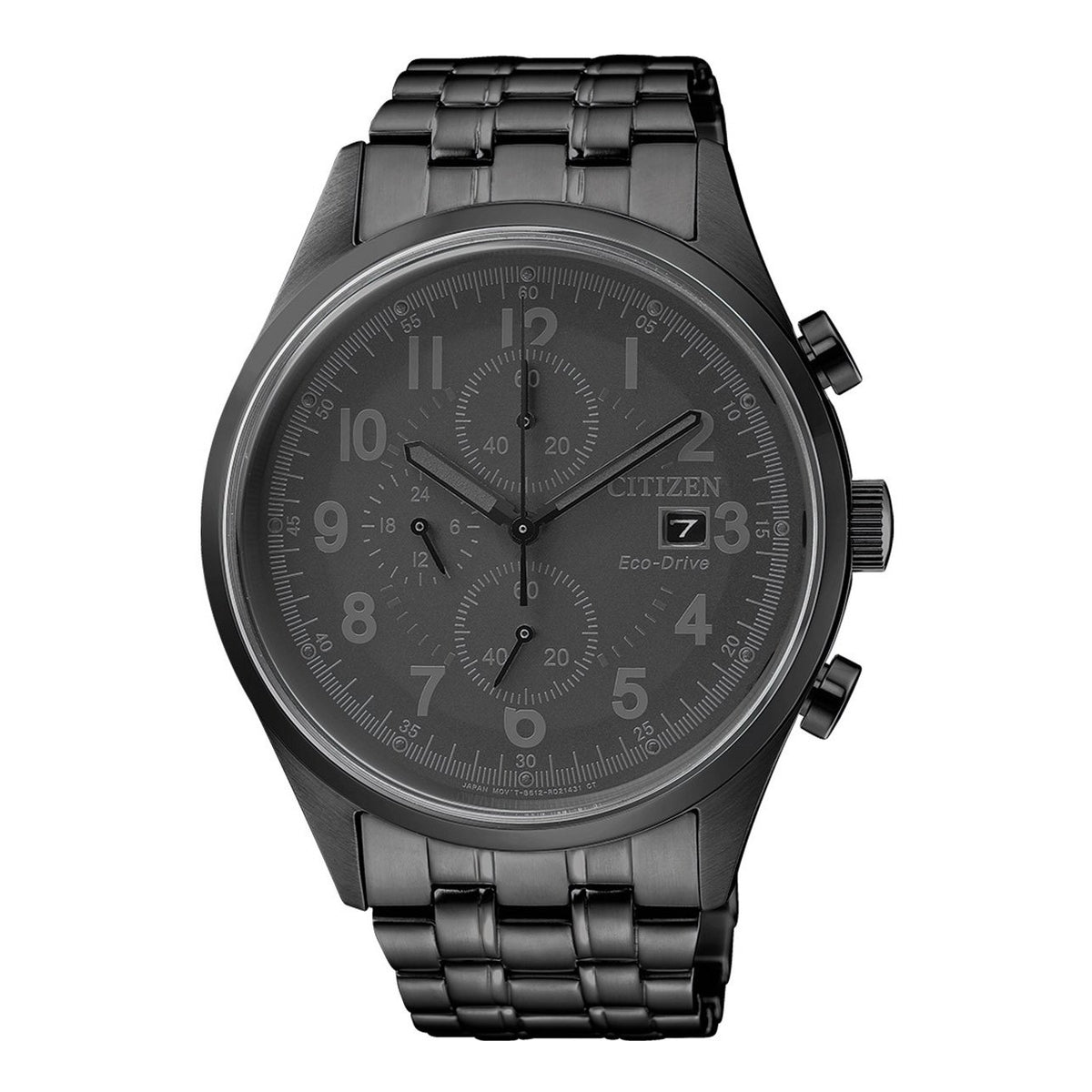 Citizen Men&#39;s CA0625-55E Chandler Chronograph Black Stainless Steel Watch
