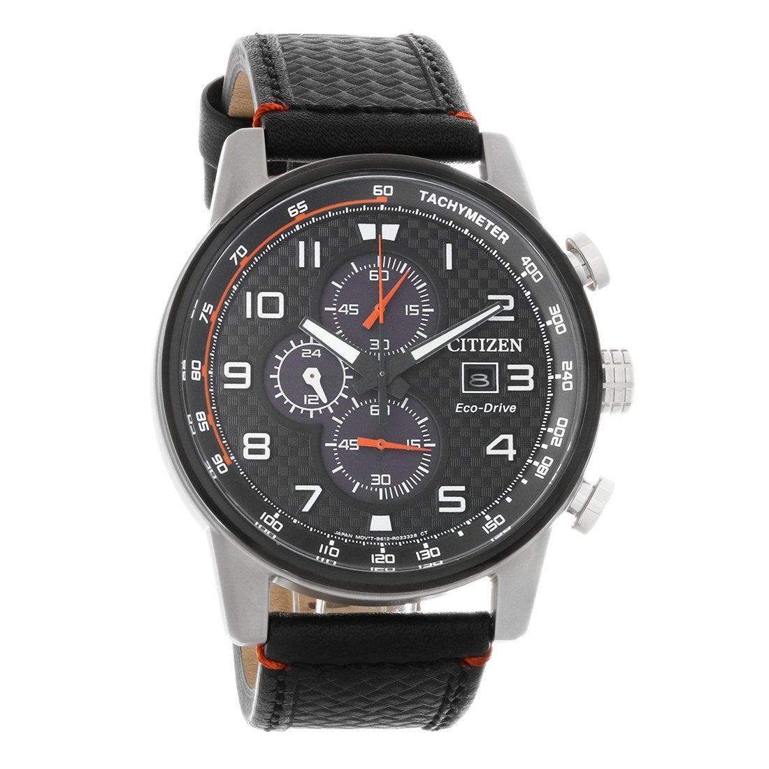 Citizen Men's CA0681-03E Primo Chronograph Black Leather Watch