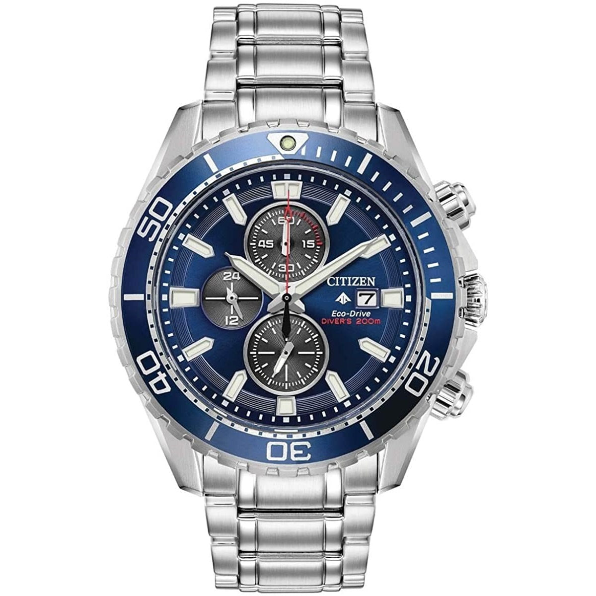 Citizen Men&#39;s CA0710-58L Promaster Diver Chronograph Stainless Steel Watch