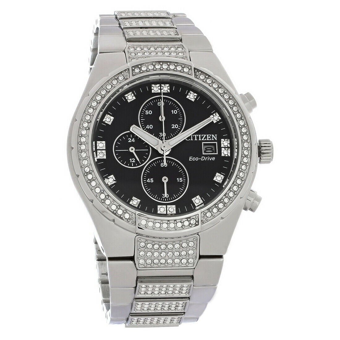 Citizen Men's CA0750-53E Crystal Stainless Steel Watch