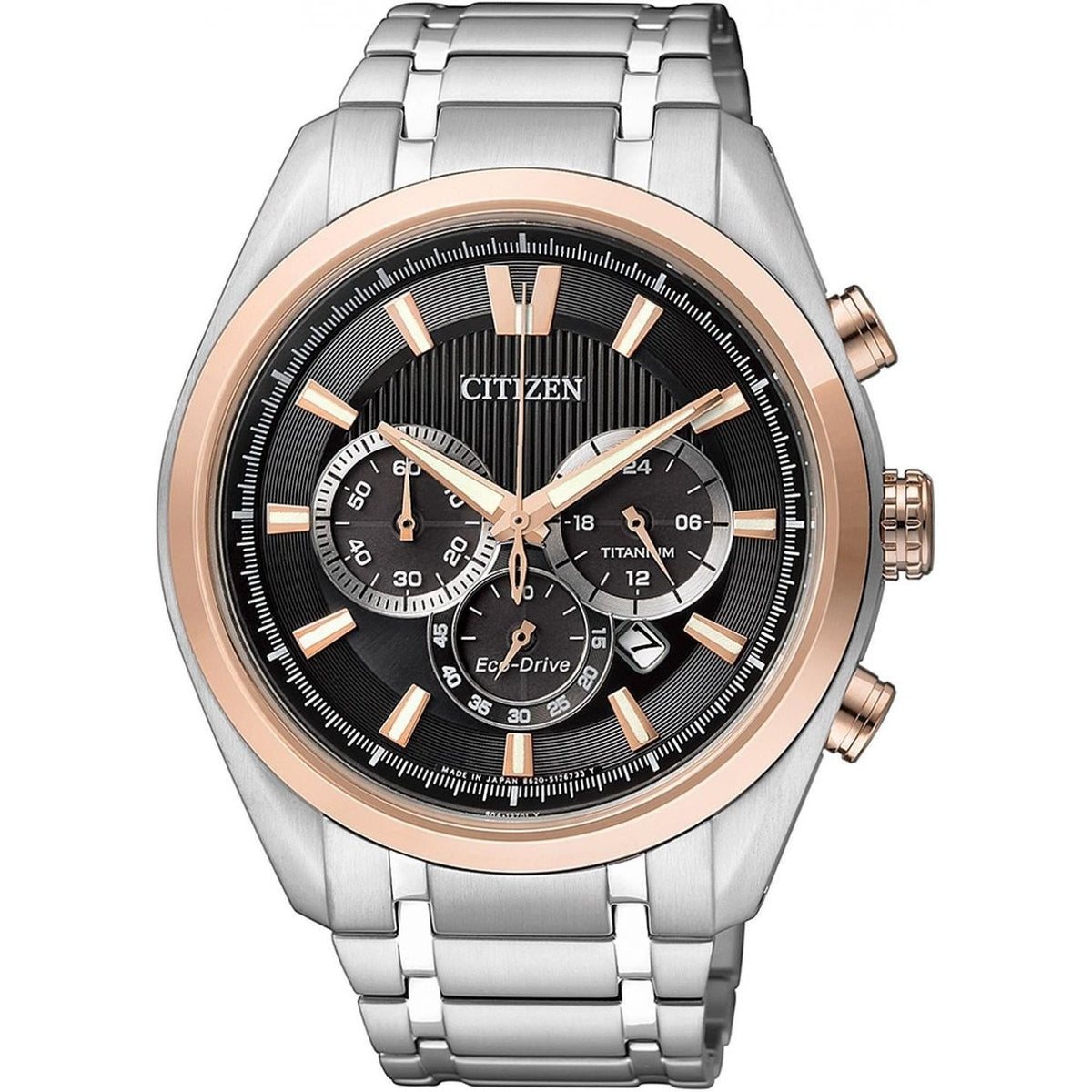 Citizen Men&#39;s CA4014-57E Eco-Drive Chronograph Titanium Watch