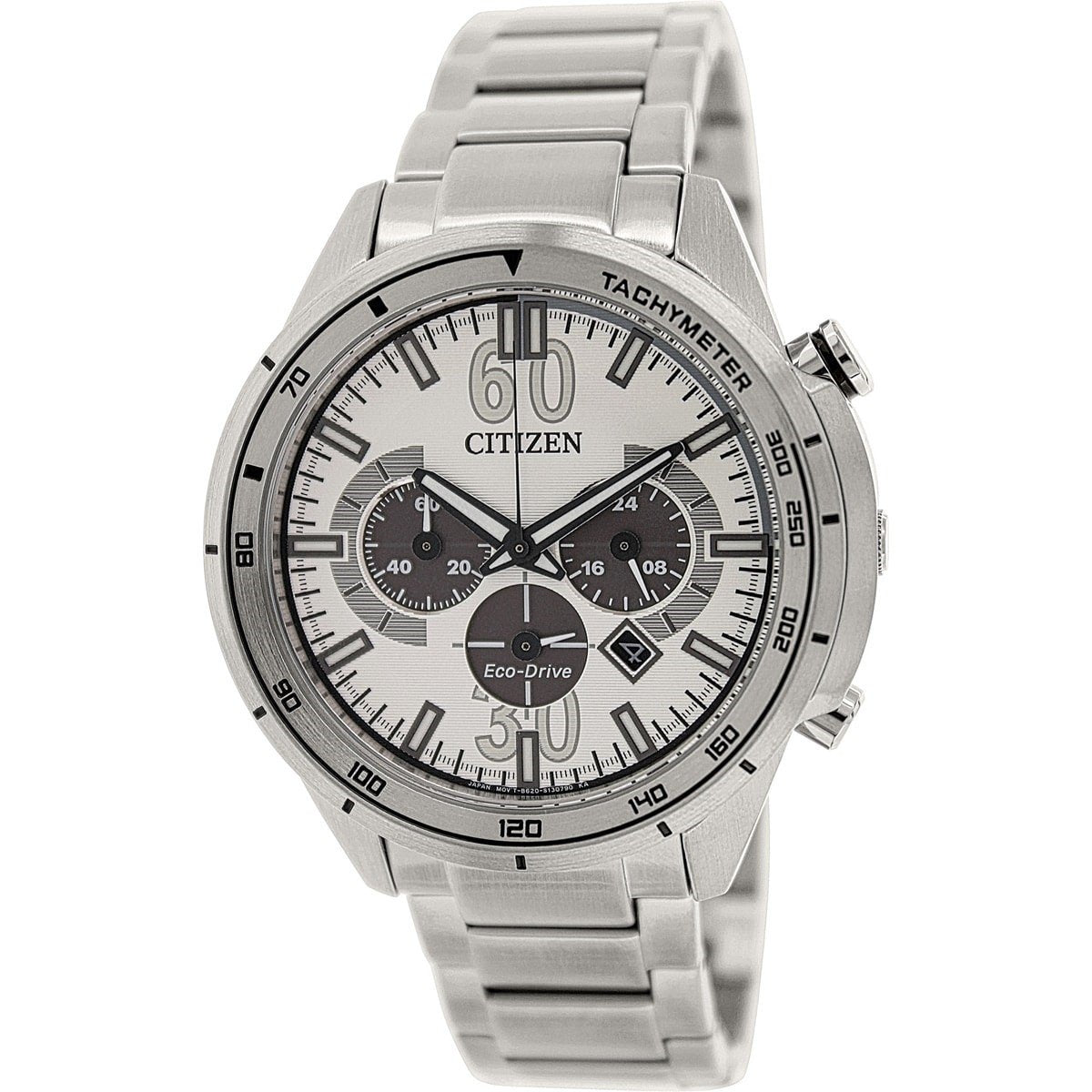 Citizen Men&#39;s CA4120-50A Eco-Drive Chronograph Stainless Steel Watch