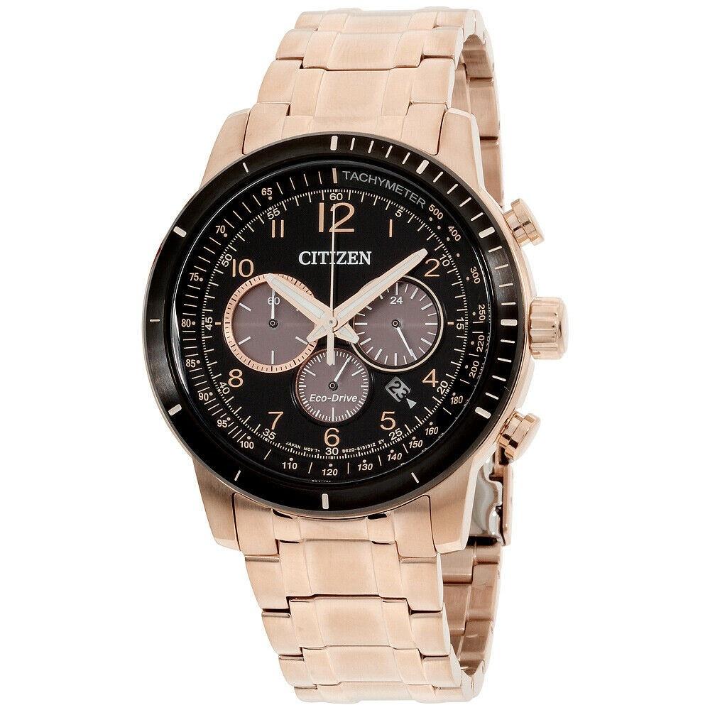 Citizen Men&#39;s CA4359-55E Brycen Chronograph Rose Gold-Tone Stainless Steel Watch