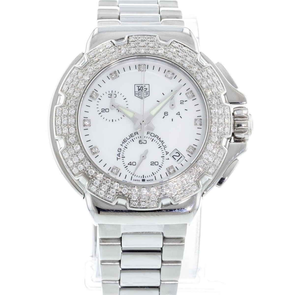 Tag Heuer Women&#39;s CAC1310.BA0852 Formula 1 Chronograph Stainless Steel Watch