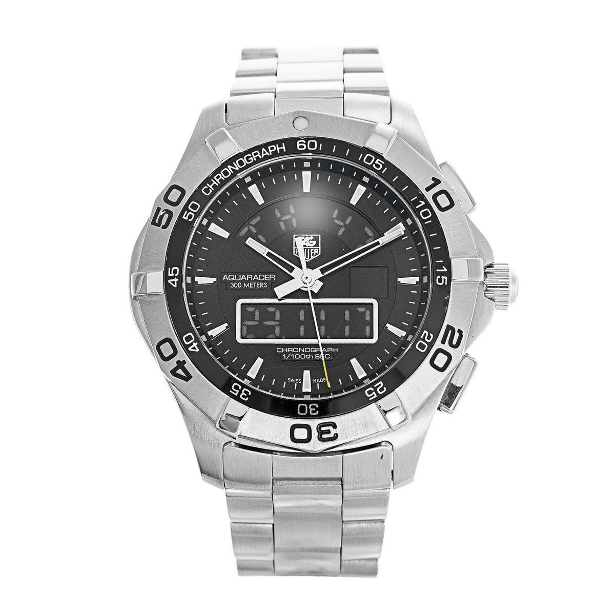 Tag Heuer Men&#39;s CAF1010.BA0821 Aquaracer Analog-Digital Stainless Steel Watch