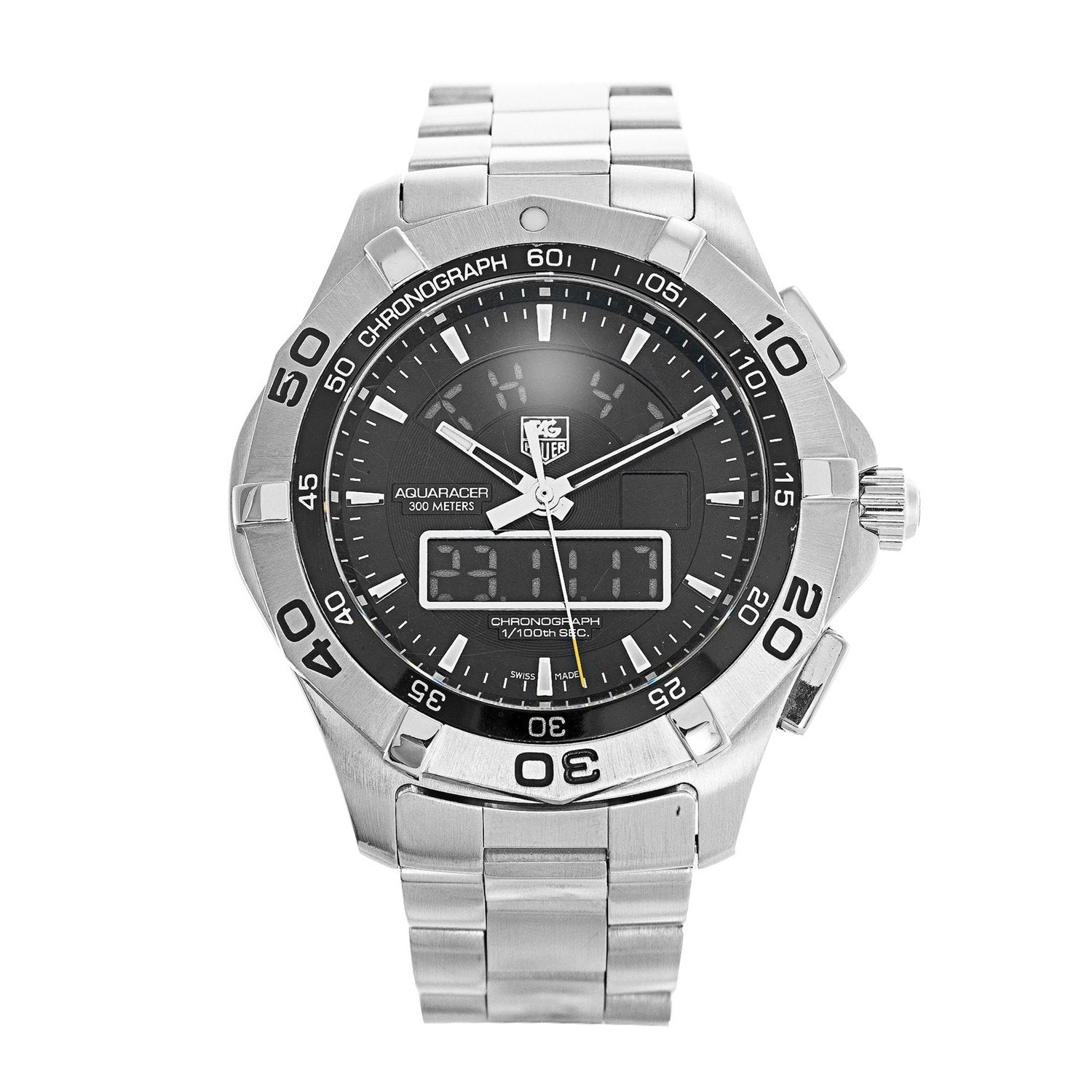 Tag Heuer Men's CAF1010.BA0821 Aquaracer Analog-Digital Stainless Steel  Watch