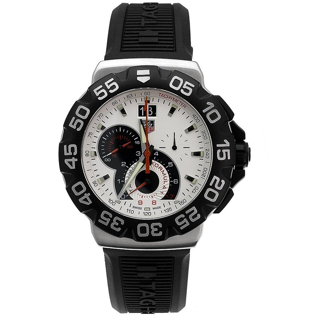 Tag Heuer Men&#39;s CAH1011.BT0717 Formula 1 Chronograph Black Rubber Watch