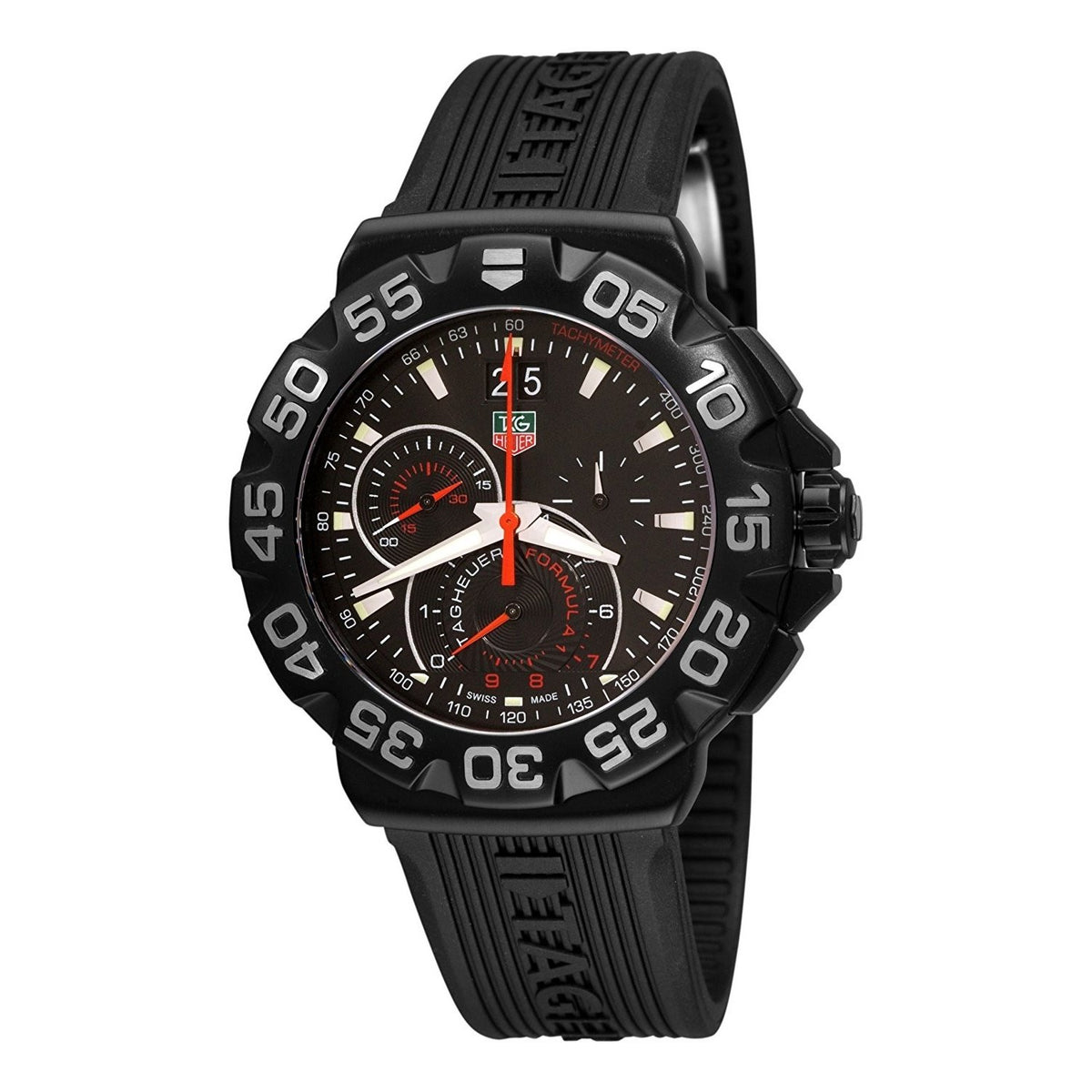 Tag Heuer Men&#39;s CAH1012.FT6026 Formula 1 Chronograph Black Rubber Watch