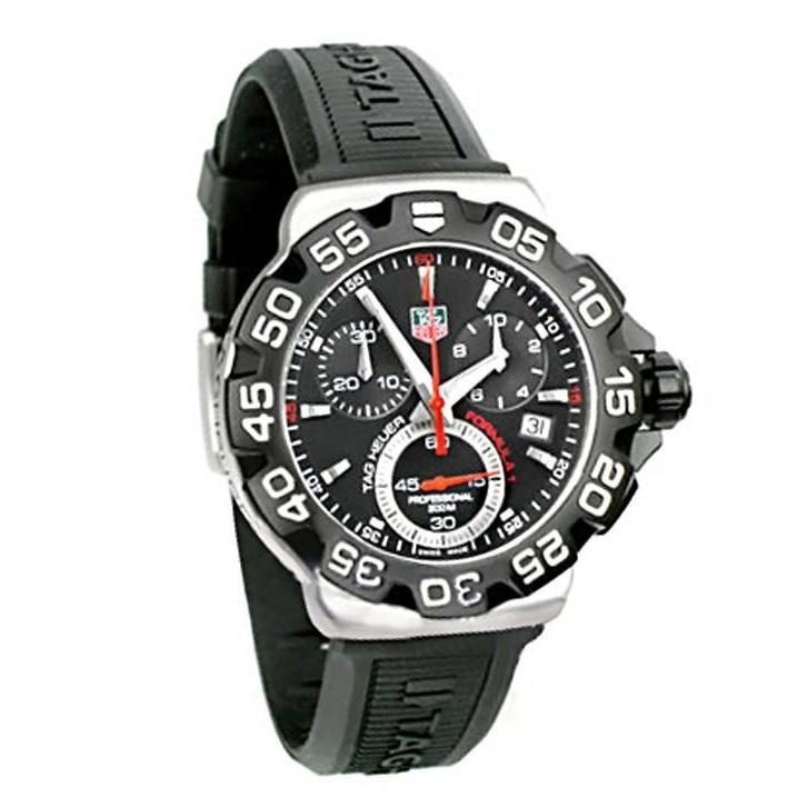 Tag Heuer Men&#39;s CAH1110.BT0714 Formula 1 Chronograph Black Rubber Watch