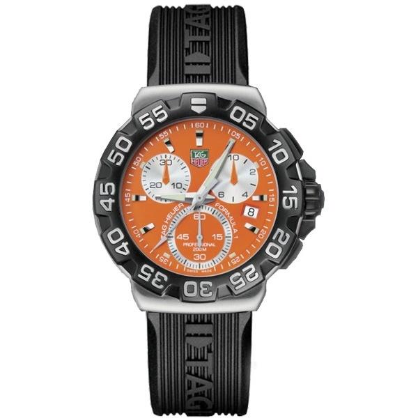 Tag Heuer Men&#39;s CAH1113.FT6024 Formula 1 Chronograph Black Rubber Watch