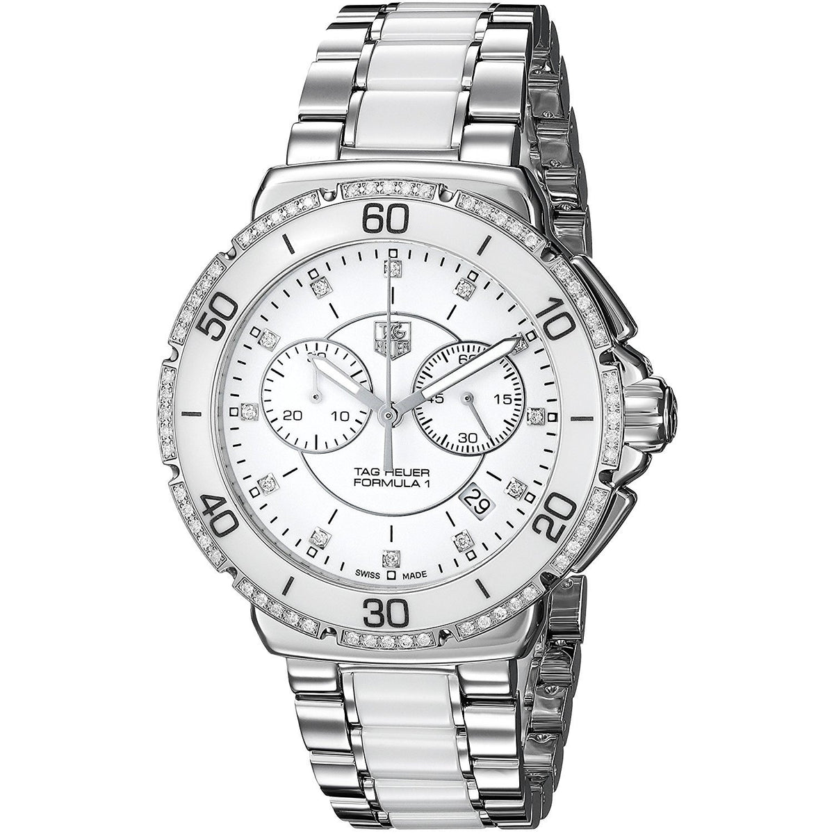 Tag Heuer Women&#39;s CAH1213.BA0863 Formula 1 Diamond Two-Tone Stainless Steel and Ceramic Watch