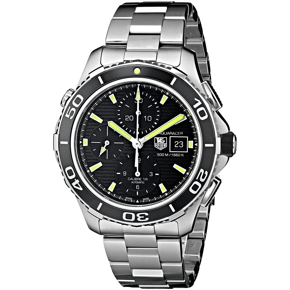 Tag Heuer Men&#39;s CAK2111.BA0833 Aquaracer Chronograph Automatic Stainless Steel Watch