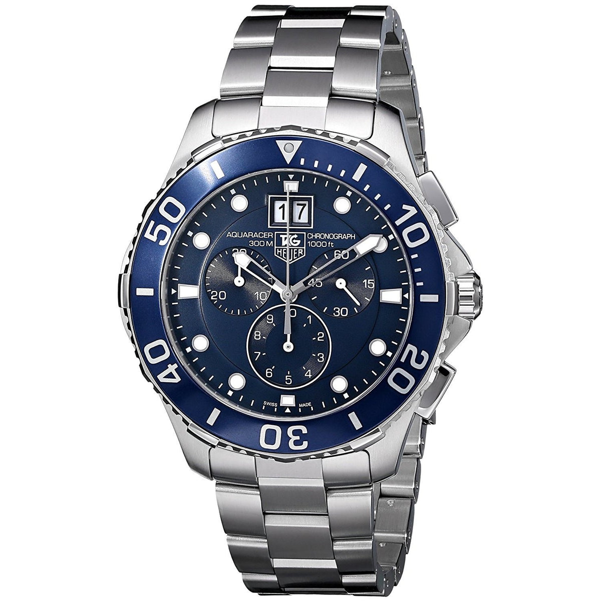 Tag Heuer Men&#39;s CAN1011.BA0821 Aquaracer Chronograph Stainless Steel Watch