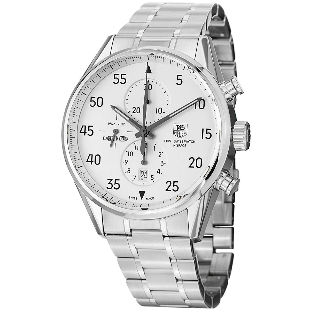 Tag Heuer Men&#39;s CAR2015.BA0796 Carrera Space X Chronograph Automatic Stainless Steel Watch