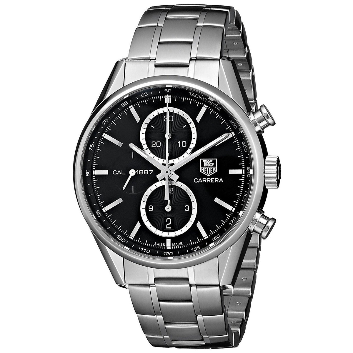 Tag Heuer Men&#39;s CAR2110.BA0724 Carrera Chronograph Automatic Stainless Steel Watch