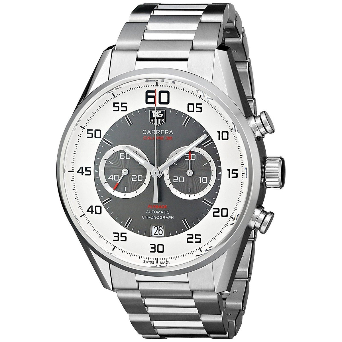 Tag Heuer Men&#39;s CAR2B11.BA0799 Carrera Flyback Chronograph Automatic Stainless Steel Watch