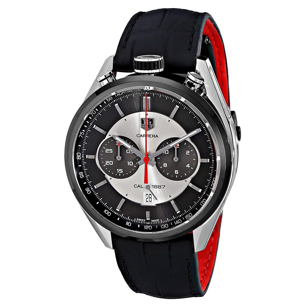 Tag Heuer Men&#39;s CAR2C11.FC6327 Carrera Jack Heuer Limted Edition Chronograph Automatic Black Leather Watch
