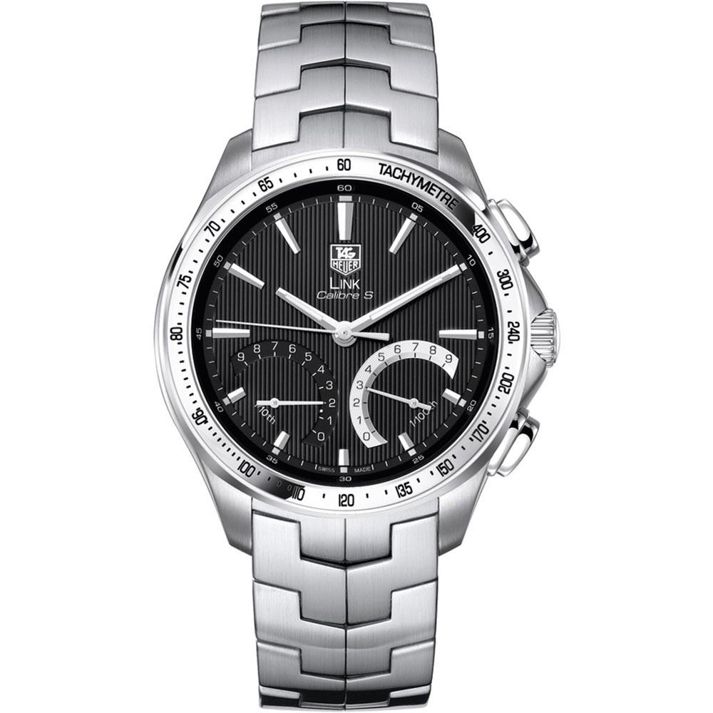 Tag Heuer Men&#39;s CAT7010.BA0952 Link Chronograph Hybrid electro-mechanical Stainless Steel Watch