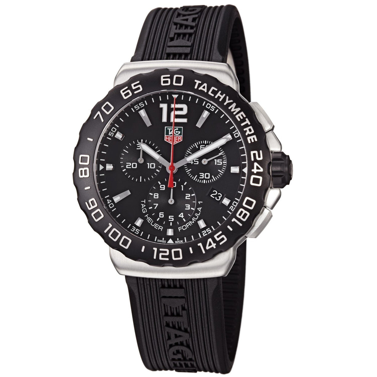 Tag Heuer Men&#39;s CAU1110.FT6024 Formula 1 Chronograph Black Rubber Watch