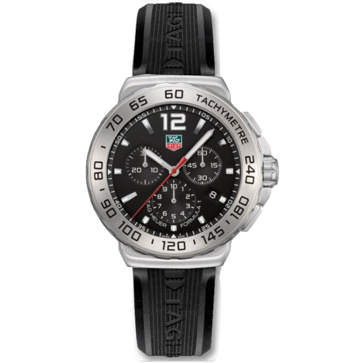 Tag Heuer Men&#39;s CAU1112.FT6024 Formula 1 Chronograph Black Rubber Watch