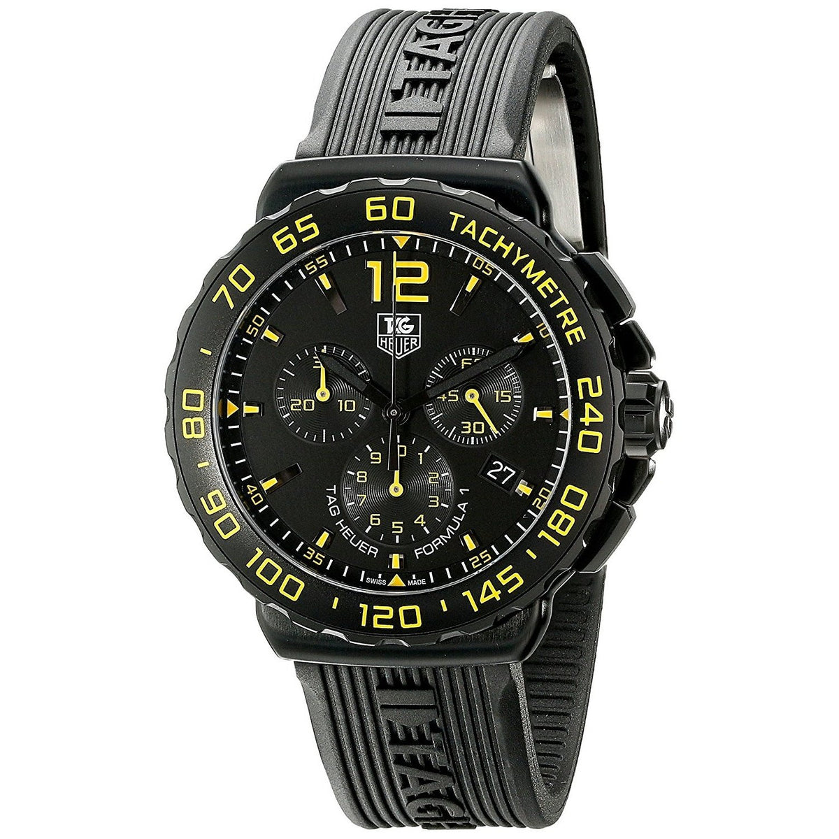 Tag Heuer Men&#39;s CAU111E.FT6024 Formula 1 Chronograph Black Rubber Watch