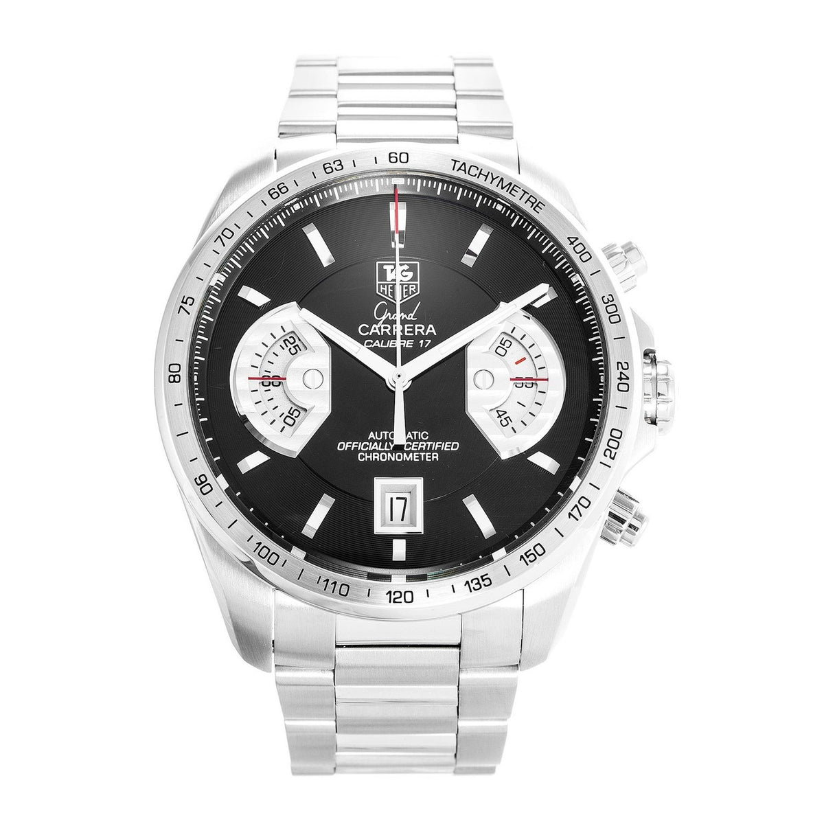 Tag Heuer Men&#39;s CAV511A.BA0902 Grand Carrera Chronograph Automatic Stainless Steel Watch