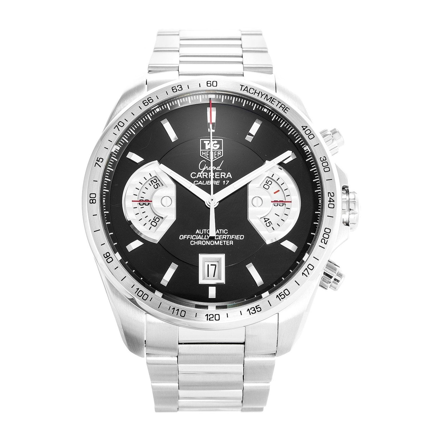 Amazing TAG Heuer Grand Carrera Calibre 17 Men's Stainless