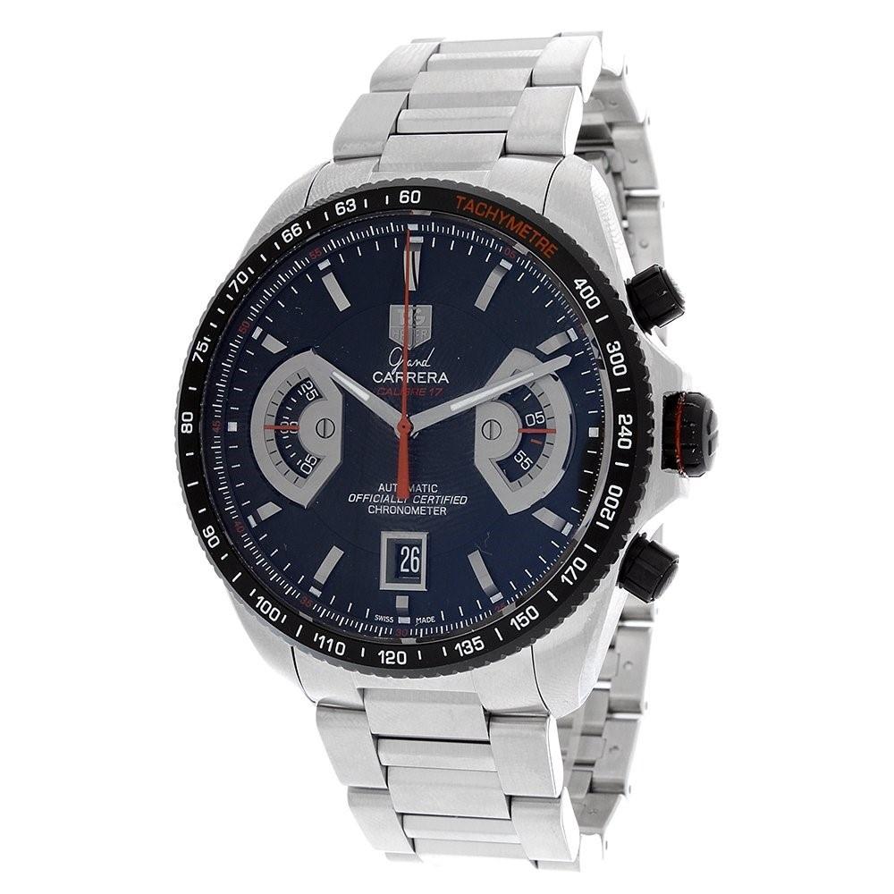 Tag Heuer Men&#39;s CAV511C.BA0904 Grand Carrera Chronograph Stainless Steel Watch