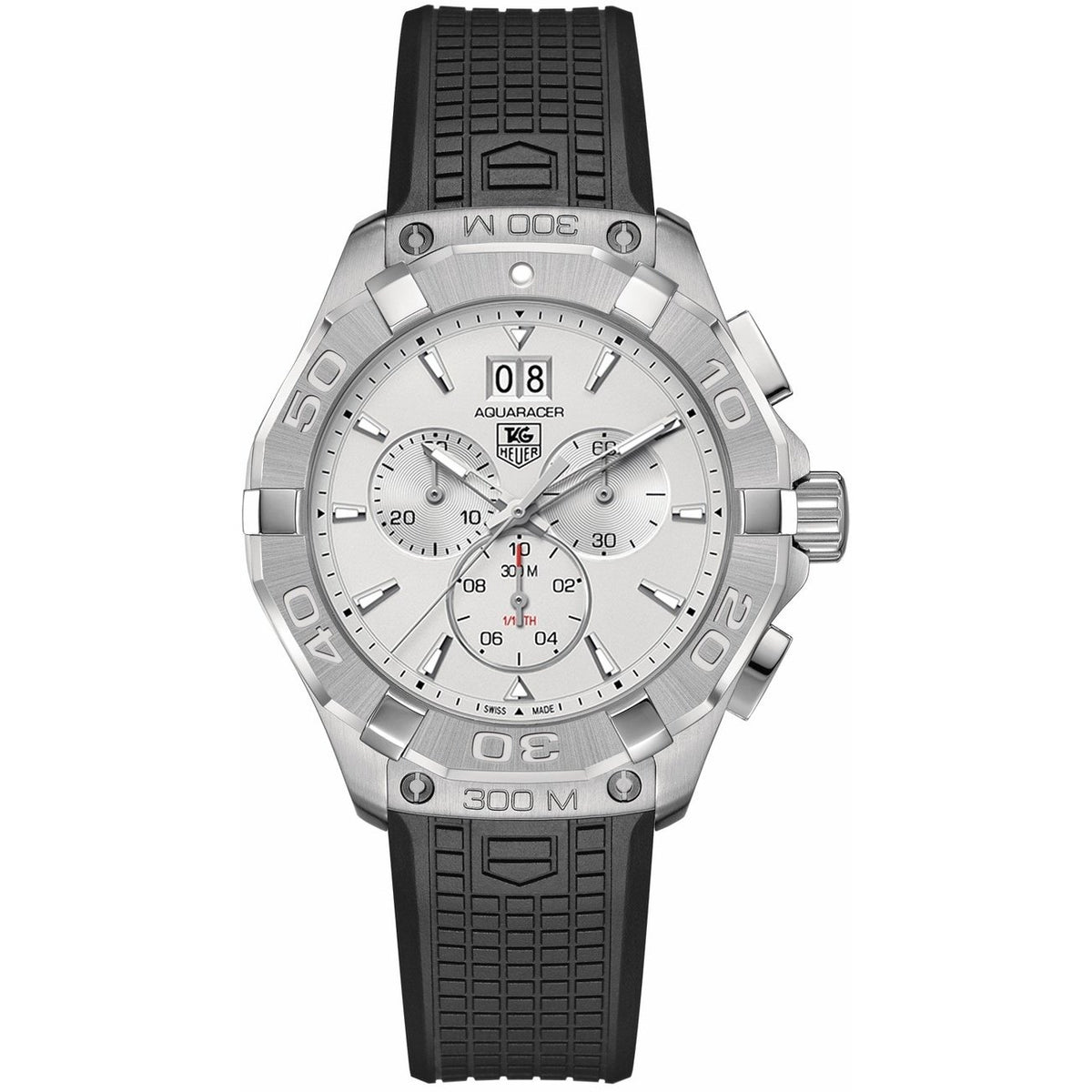 Tag Heuer Men's CAY1111.FT6041 Aquaracer Chronograph Black Rubber Watch
