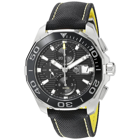 Tag Heuer Men's CAY211A.FC6361 Aquaracer Chronograph Automatic Black Canvas Watch