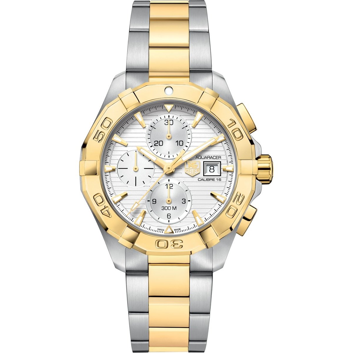 Tag Heuer Men&#39;s CAY2121.BB0923 Aquaracer Chronograph Automatic Two-Tone Stainless Steel Watch