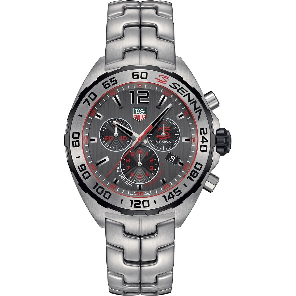 Tag Heuer Men&#39;s CAZ1012.BA0883 Formula 1 Senna Chronograph Stainless Steel Watch