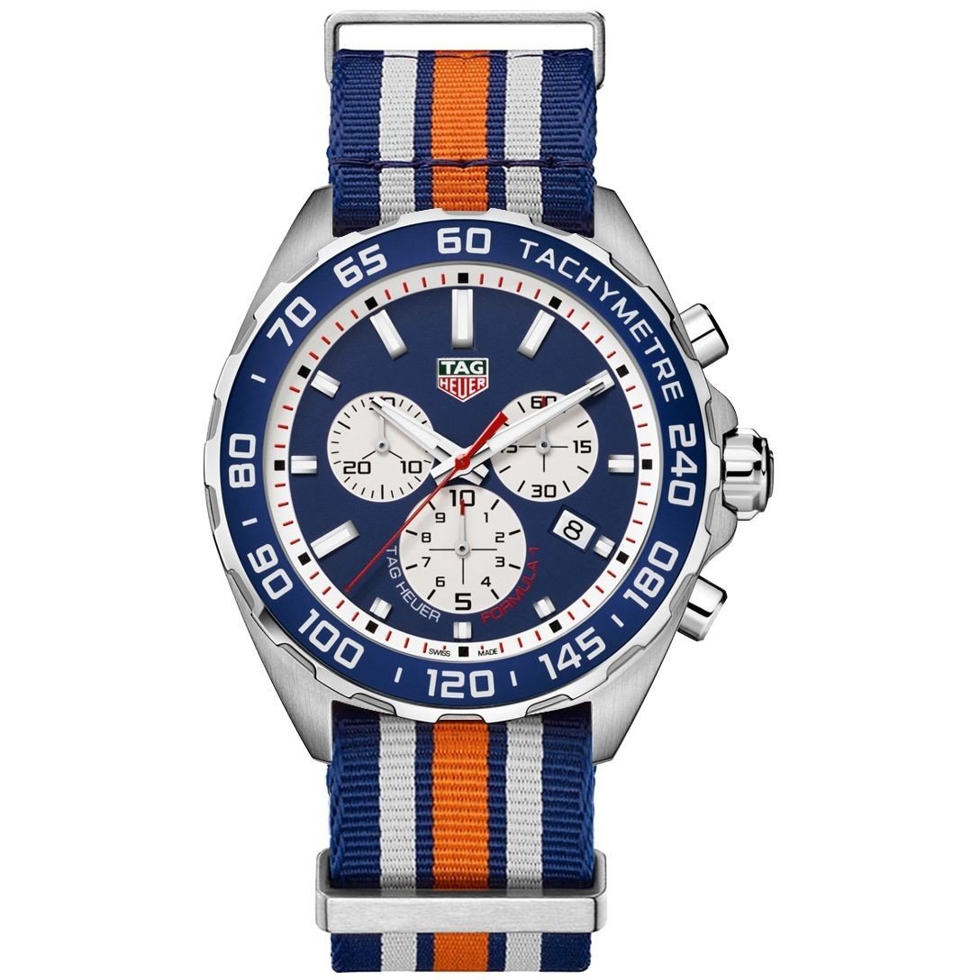Tag Heuer Men&#39;s CAZ1018.FC8196 Formula 1 Chronograph Multicolored Nylon Watch