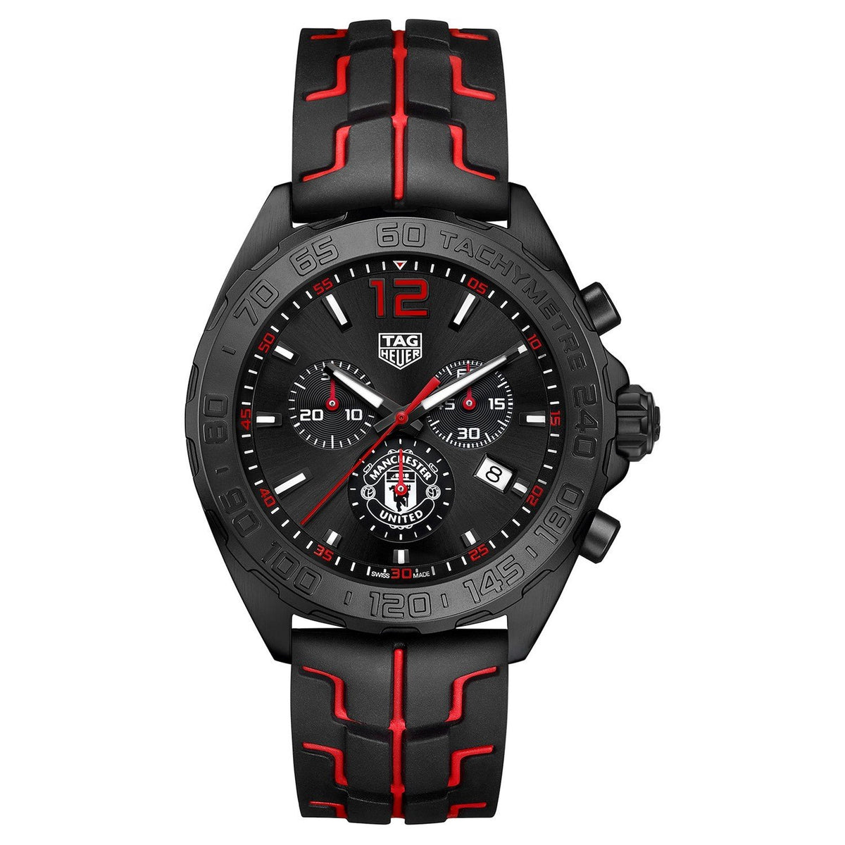 Tag Heuer Men&#39;s CAZ101J.FT8027 Formula 1 Chronograph Red and Black Rubber Watch
