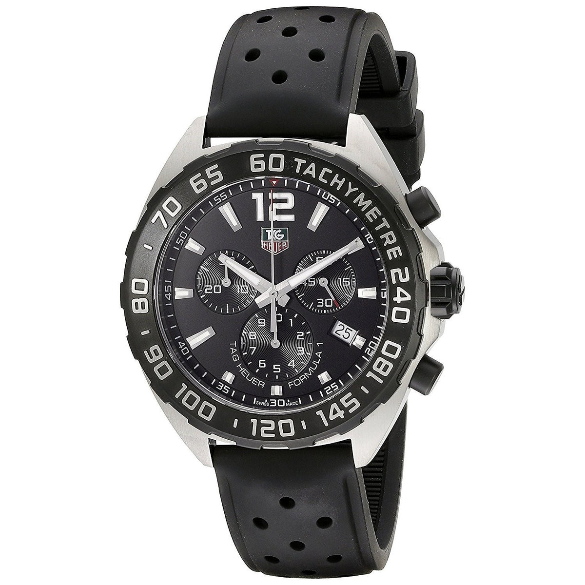 Tag Heuer Men&#39;s CAZ1110.FT8023 Formula 1 Chronograph Black Rubber Watch