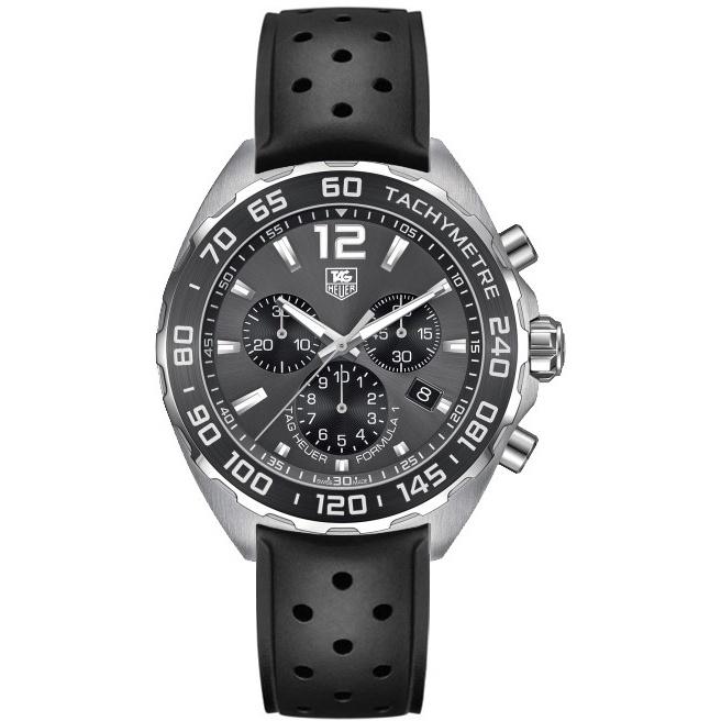 Tag Heuer Men&#39;s CAZ1111.FT8023 Formula 1 Chronograph Black Rubber Watch