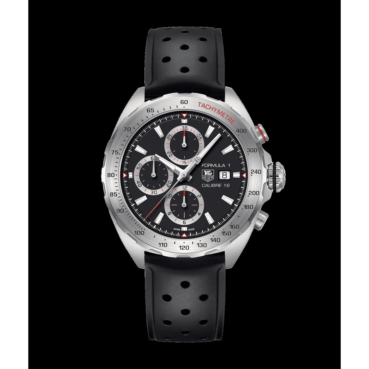 Tag Heuer Men s CAZ2015.FT8024 Formula 1 Chronograph Black Rubber Watc Bezali