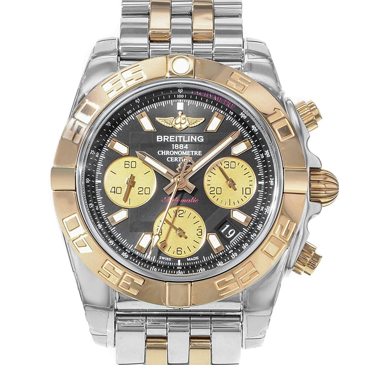 Breitling Men&#39;s CB014012-BA53-378C Chronomat 41 Chronograph Two-Tone Stainless Steel Watch