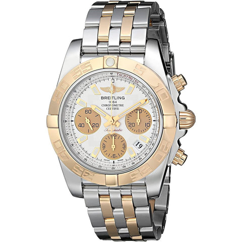Breitling Men's CB014012-G713-378C Chronomat 41 Chronograph Two-Tone 18kt Rose Gold and Stainless Steel Watch