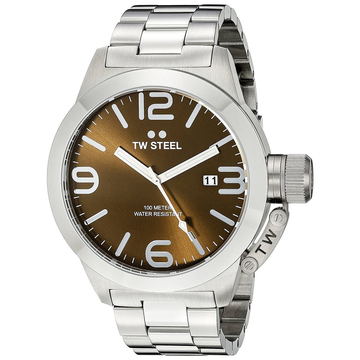 TW Steel Men&#39;s CB21 Canteen Stainless Steel Watch