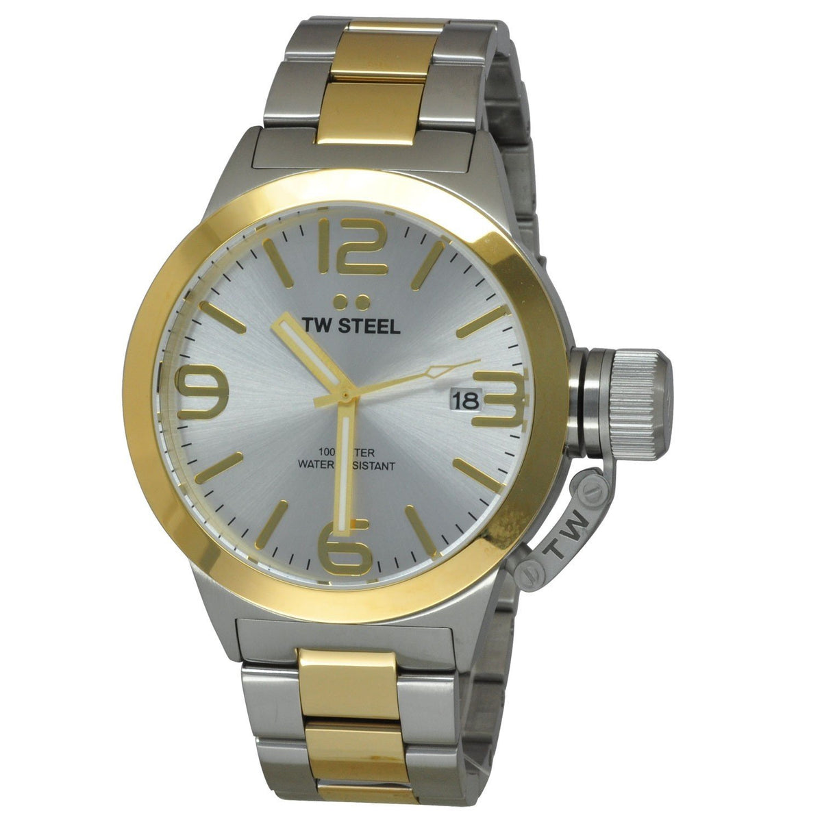 TW Steel Men&#39;s CB31 Canteen Two-Tone Stainless Steel Watch