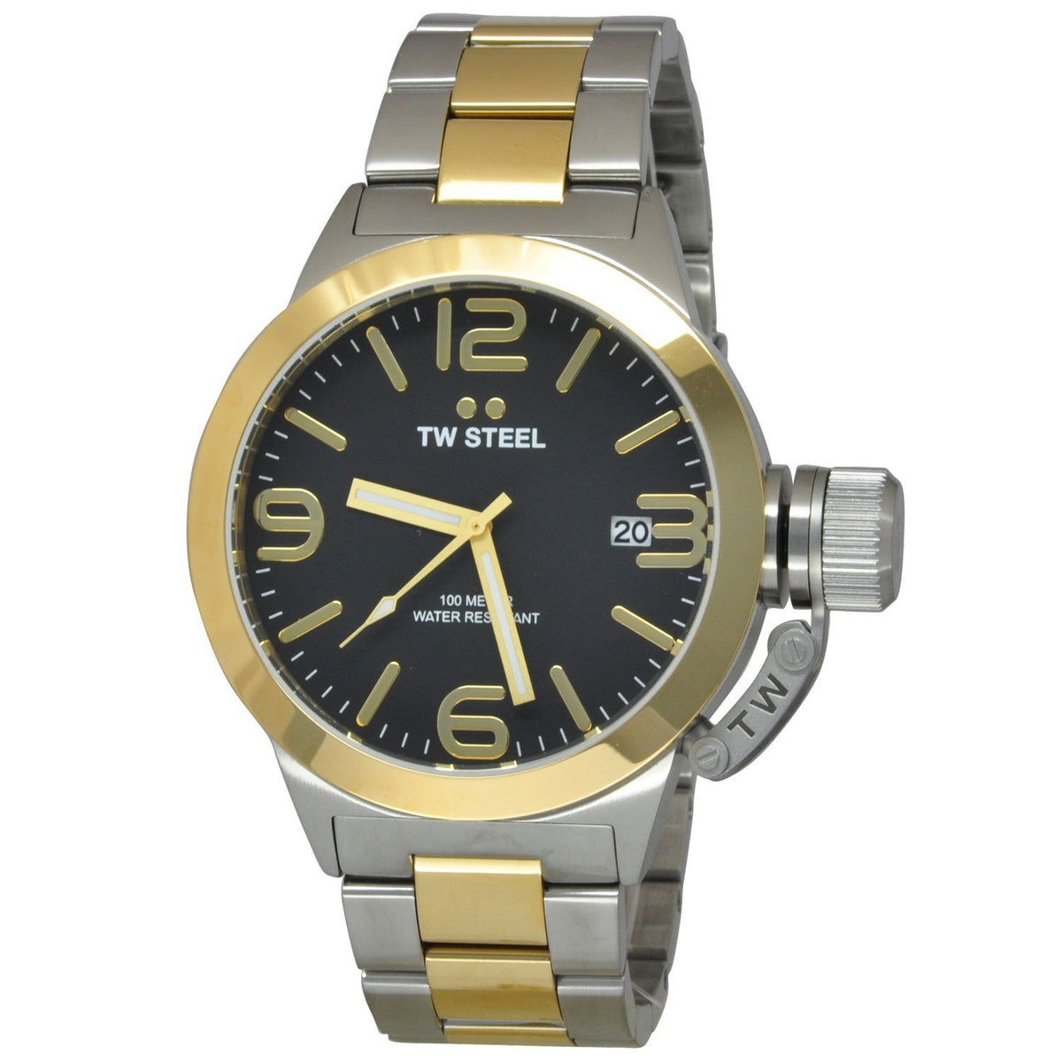 TW Steel Men&#39;s CB41 Canteen Two-Tone Stainless Steel Watch