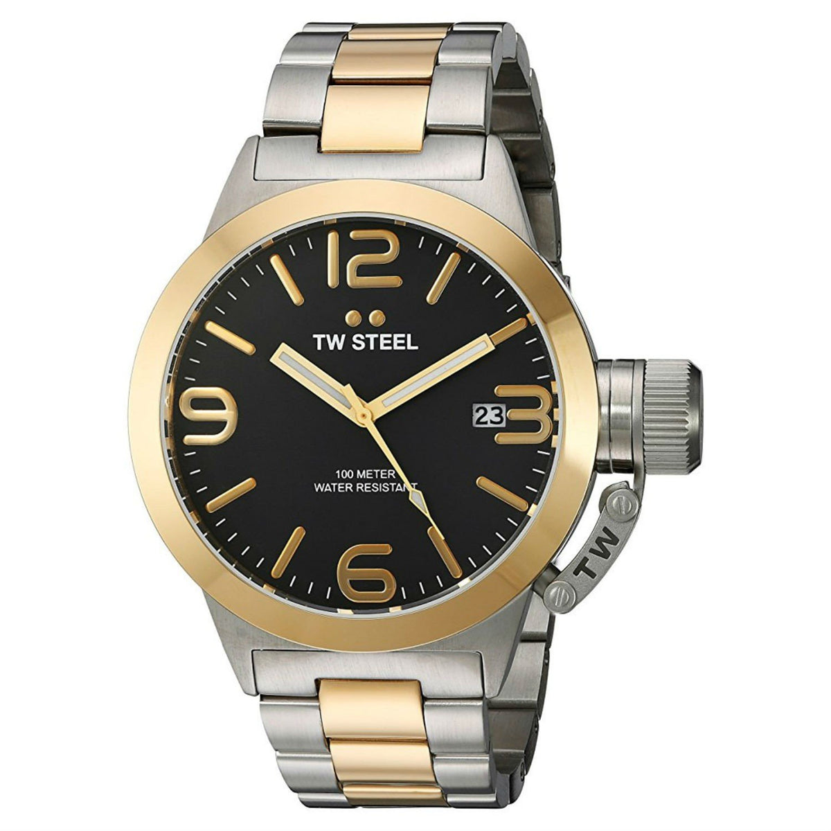 TW Steel Men&#39;s CB46 Canteen Two-Tone Stainless Steel Watch